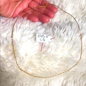 18 K Saudi Gold Jewelry Omega Necklace 16 inches